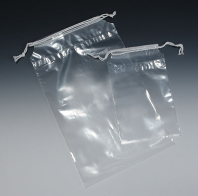 Polypropylene Pull-Tite Drawstring Bag - 15 x 18, 0.0015