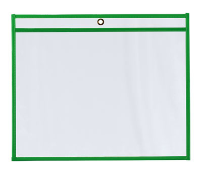 Green 12 x 9 Vinyl Holder with Magnetic Buttons | Tie Officemates