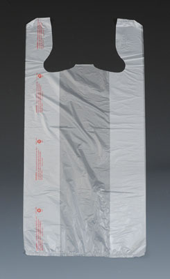 Eco-Friendly High Density Polyethylene T-Shirt Bags - .65 Mil