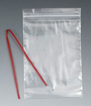 Our Own Brand Tie-on Zipper Bags with Hang Hole - 2 Mil