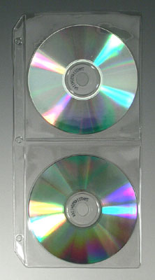 Vinyl CD / DVD Binder Sheet - 7 Gauge