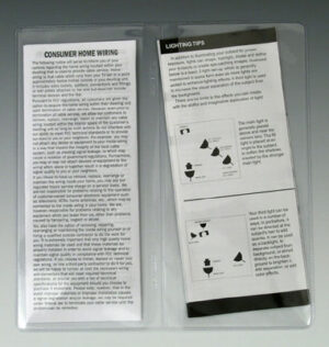 Vinyl Brochure Jackets - 6.5 Gauge
