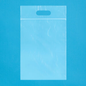 Tote Bags with Zipper and Die-Cut Handle - 2 Mil