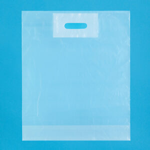 Tote Bags with Patch Handle and Bottom Gusset - 2 Mil
