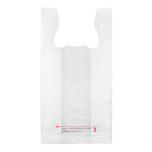 High Density Polyethylene T-Shirt Bags without Print