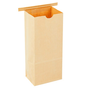 Kraft Poly-Lined Paper Bags with Tabs