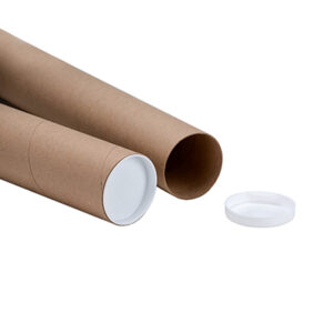 Mailing Tubes with Plastic End Plugs - Kraft