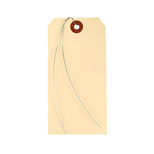 Manila Paper Tags with Preinserted Wire Ties