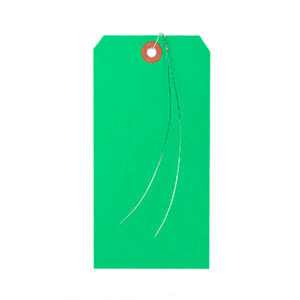 Colored Paper Tags with Preinserted Wire Ties