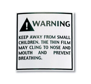 Suffocation Warning Label