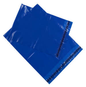 Permanent Adhesive Poly Bags- Blue