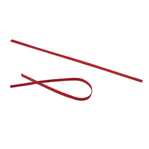 Paper Twist Ties - 7 inches, Red