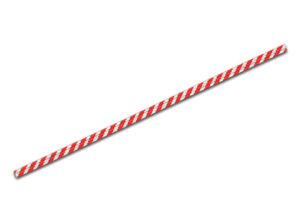Paper Twist Ties - Red and White Striped