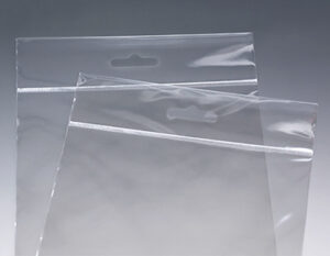 Polypropylene Bags with Clear Header and Resealable Bottom - 1.6 Mil