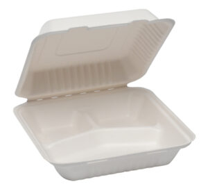 Compostable Bagasse Clamshell Food Container