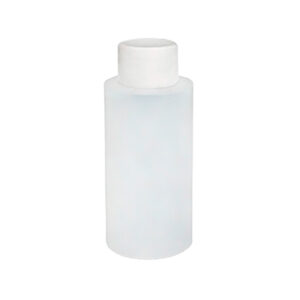 Cylinder Bottles with White Caps - Natural