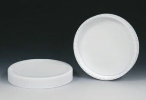Replacement Caps for High Density Polyethylene Wide-Mouth Jars - White