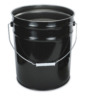 Black Steel Pails - 5 Gallon