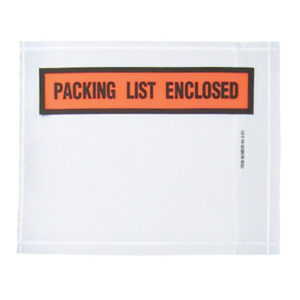 Packing List Enclosed Envelopes