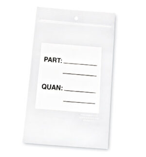Parts Zipper Bags with Hang Hole - 4 Mil