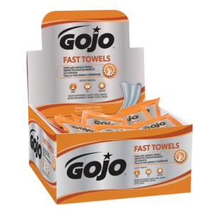 GOJO® Fast Wipes Individually Packaged in a Dispenser Box