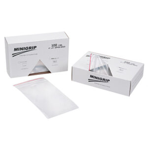 Minigrip® Red Line™ Zipper Bags in a Dispenser Box - 2 Mil