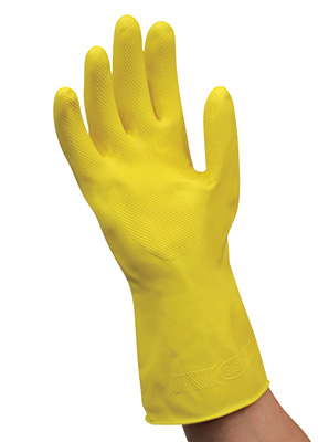 12" Chemical Resistant Latex Gloves - 20 Mil