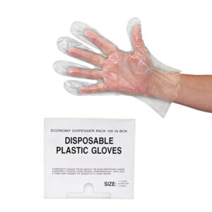 11" Polyethylene Gloves - 1 Mil