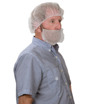 Non-Woven Beard Cover - White