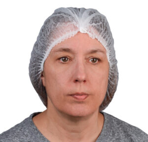 Pleated Bouffant Caps - White