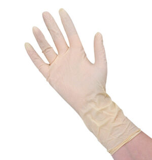 12" Powder-Free Latex Clean Room Gloves - 5.5 Mil