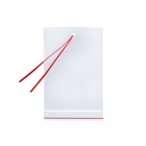 Minigrip® Red Line™ Tie-on Zipper Bag with Hang Hole - 2 Mil