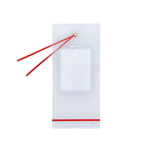Minigrip® Red Line™ Write-on® Tie-on Zipper Bag with Eyelet - 4 Mil