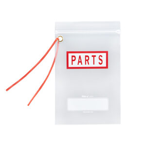 Tie-on Parts Zipper Bags with Eyelet - 4 Mil