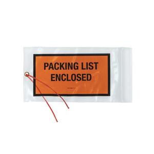 Tie-On Packing List Enclosed Zipper Envelope