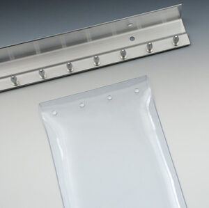 Smooth Low Temp Vinyl Strip Door Kit - Clear