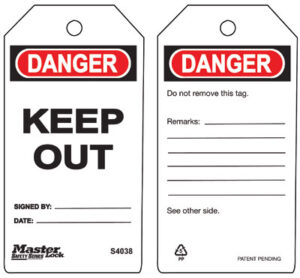 Master Lock Guardian Extreme Safety Tags