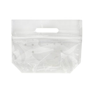 Produce Pouches with Zipper and Die-Cut Handle