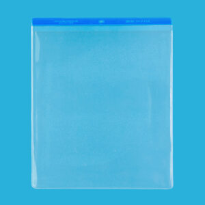Short-Side Opening Vinyl Envelopes with Colored Headers - 7.5 Gauge